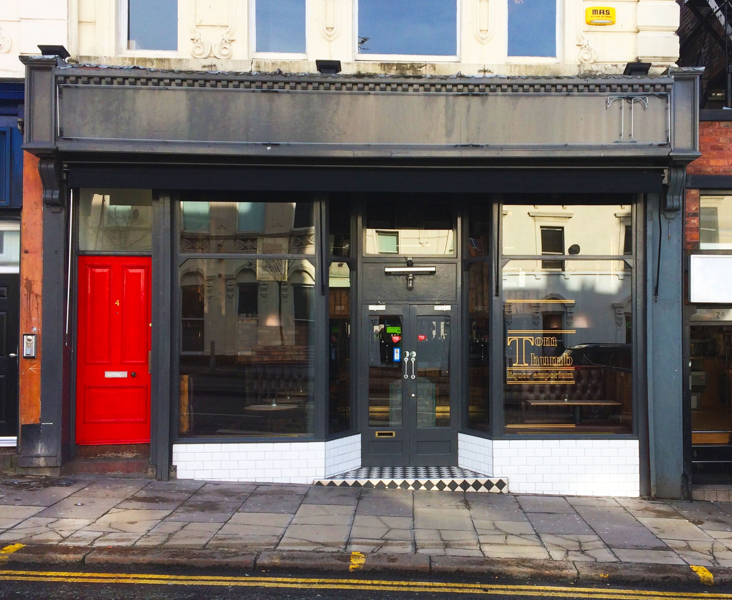 New Greenwich awnings for Tom Thumb in Liverpool Morco Blinds